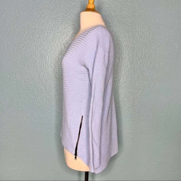 Bar III Side Zip Detail High Low Sweater - Picture 5 of 8